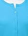 NINEXIS Womens Basic Crew Neck Long Sleeve Button Down Cardigan AQUA M