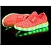 O&N Kid Boy Girl Upgraded USB Charging LED Light Sport Shoes Flashing Fashion Sneakers Pink
