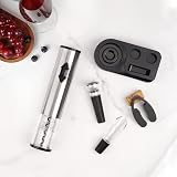 CIRCLE JOY 5-in-1 Electric Wine Opener Stainless Steel Kit with Foil Cutter view 6