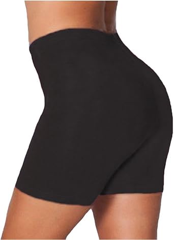 ladies black cotton shorts
