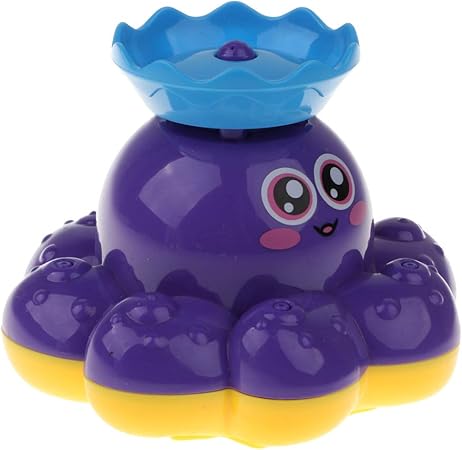 purple octopus bath toy