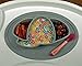 Kids Silicone Placemat Divided Plate for Toddler High Chair with Travel Bag Elephant Salbree (Medium Gray)