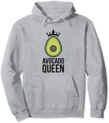Unisex Avocado Queen Hoodie Guacamole Funny Junk Food Healthy Fat Small Heather Grey