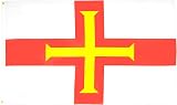 AZ FLAG Guernsey Flag 2x3 Ft 100D Polyester with Two Grommets