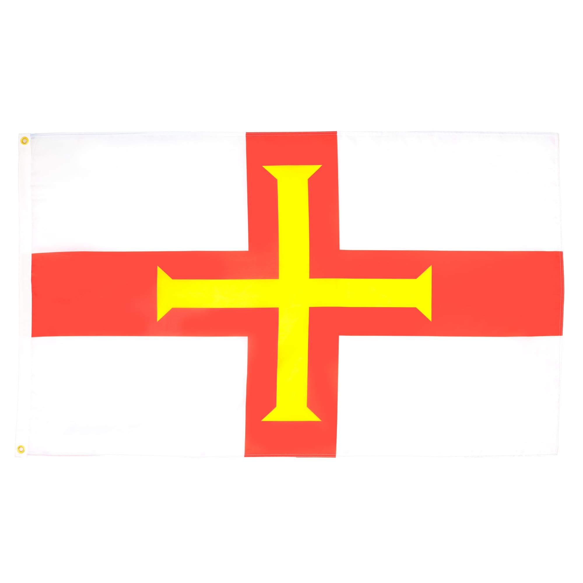 AZ FLAG - Guernsey Flag - 2x3 Ft - 100D Polyester British Banner with Two Metal Grommets - Fade Resistant - Vivid Colors - 2' x 3' Feet - 90x60 Cm — image 1