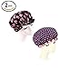 HiCollie 2 Pack Fashionable Women Waterproof Shower Bath Cap