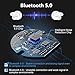 True Wireless Earbuds, Latest Bluetooth 5.0 Headphones Deep Bass Stereo Sound 28H Extended Playtime Built-in Microphone with Portable Charge Case