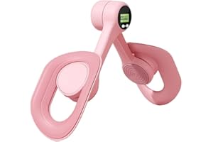 Inner Thigh Trainer, Multi-Functional Leg Exerciser with Smart Counter, Thigh Toner, Workout Equipment for Yoga (Pink)