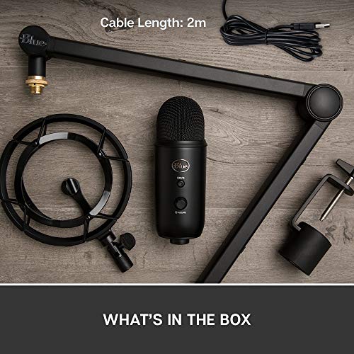 Blue Yeticaster Professional Broadcast-Paket mit Yeti USB Mikrofon, Radius III Mikrofonspinne, Compass Schwenkarm, Blue… – Bild 4