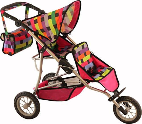 Twin Doll Super-Jogger for 18" Dolls with FREE Diaper Bag