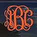 Custom Personalized Vine Monogram Initial Vinyl Decal Bumper Sticker for Cars, Yeti Cup, Tumblers, Laptop (3