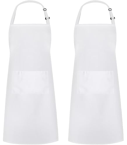 Amazon.com: Aunt Martha's Cotton Kitchen, White Apron Standard pw