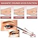 Magnetic Eyelashes, Upgraded 3D Magnetic Eyelashes, Magnetic False Eyelashes, Reusable Magnetic Eyelashes, Eyelash Kit, Ultra Thin Best Magnetic Eyelashes with Tweezers & Magnetic Eyeliner (2 Pairs)