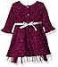 Youngland Baby Girls' Metallic Sweater Knit to Tutu Mesh Dress