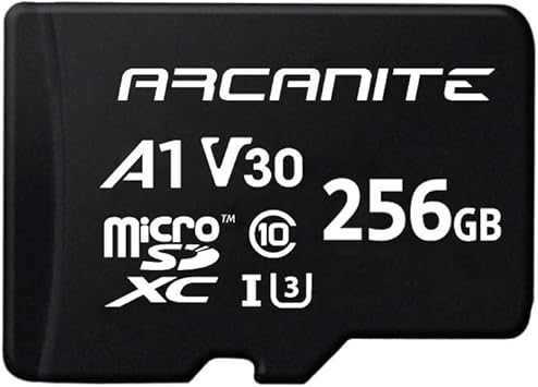 Arcanite 256gb Microsdxc Memory Card With Adapter Uhs I U3 A1