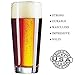 Taylor'd Milestones Premium Beer Glasses - 16 oz Stackable Set of 4, Heavy Base for Stability and Freshness, Durable Glassware for Everyday Use & Home Bars.