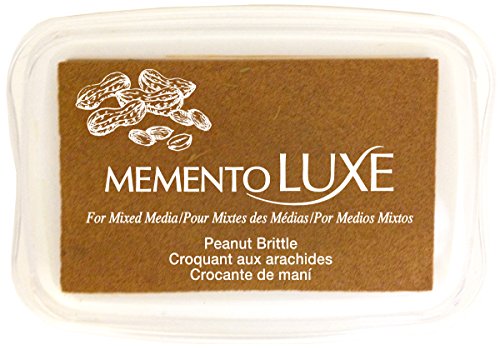Tsukineko Memento Luxe Mixed Media Inkpad, Peanut Brittle