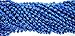 33 inch 07mm Round Metallic Royal Blue Mardi Gras Beads - 6 Dozen (72 necklaces) primary