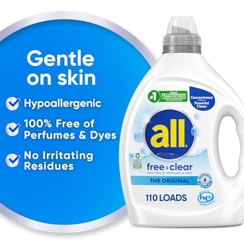 all free clear, Original, Liquid Laundry Detergent for Sensitive Skin, Unscented and photo 12