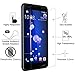HTC U11 Screen Protector[2 Pack] Smiling Easy Installation Series[ Bubble Free ][Crystall Clear] 9H Hardness Tempered Glass Screen Protector for HTC U11 Warrantly