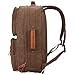 WITZMAN Men Canvas Backpack Large Travel Backpack Rucksack Casual Daypack Duffel Laptop Bag 6617 (23 inch, Brown)