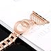 VOMA Bling Bands Compatible For Apple Watch Band 38mm 40mm Series 4/3/2/1, Stainless Steel Metal Jewelry Bracelet Bangle Wristbands For Iwatch Band 38mm 40mm(Bangle Rose 38mm 40mm)