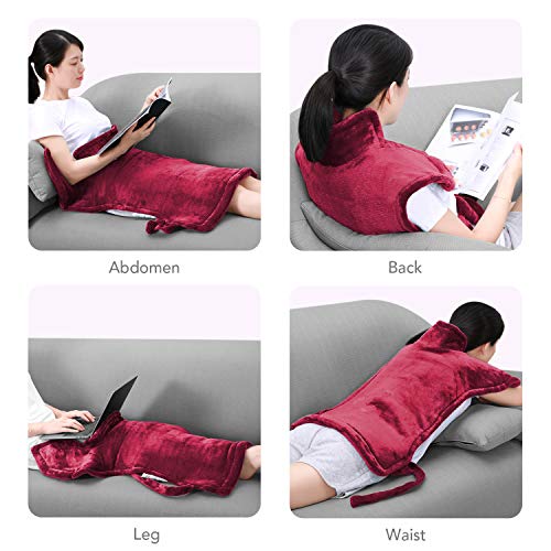MaxKare Electric Heating Pad Neck Shoulder and Back Heating Wrap Back