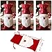 Arlai Pack of 4 Christmas Wine Gift Bags - Drawstring Christmas Red Wine Bottle Cover Bags