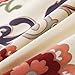 KINA LINEN 3 Piece Floral Duvet Cover Set, Luxury Soft Brushed Microfiber Fabric, Full Queen Size, Cream Color