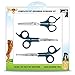 Yogo Pet Grooming Scissors Kit - 3 Round Tip Scissors Includes 1 Thinning Shears, 1 Facial (Face, Ear, Nose, Paw) and 1 Full Body Scissors - Professionally and Easily Groom Your Dogs, Cats and Pets