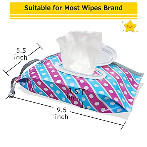 Portable Wet Wipe Pouch [3Pack] Entyle Reusable & Refillable Baby
