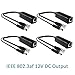 ANVISION 4-Pack Active 48V to 12V PoE Splitter Adapter, IEEE 802.3af Compliant, 10/100Mbps, for IP Camera AP Voip Phone and More