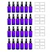 Purple 2 oz Boston Round PET Bottles (BPA Free) Plastic Bottle with Black Fine Mist Sprayer (24 Pack)