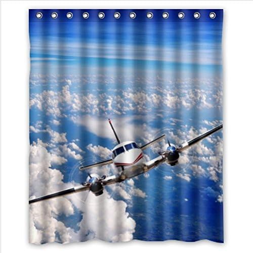 cool airplane design,classic airplanes art Polyester Fabric Custom home decor Shower Curtain 60