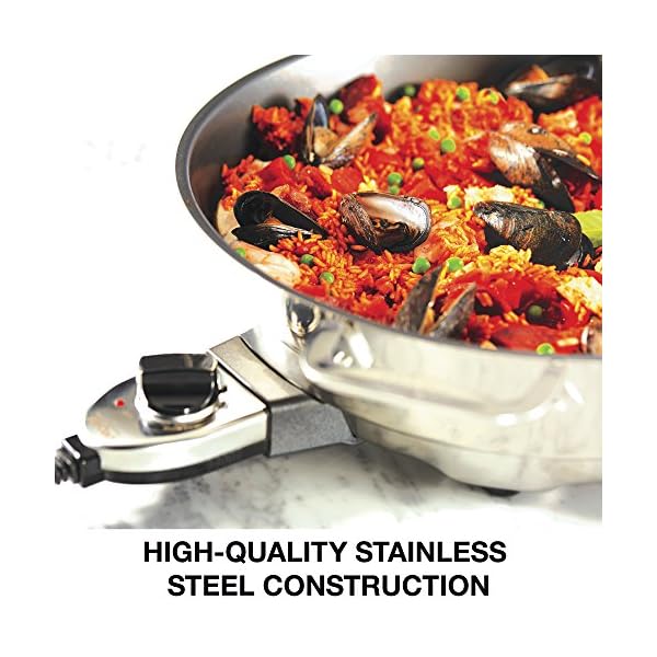 AllClad Electrics Stainless Steel and Nonstick Surface Skillet 7 Quart