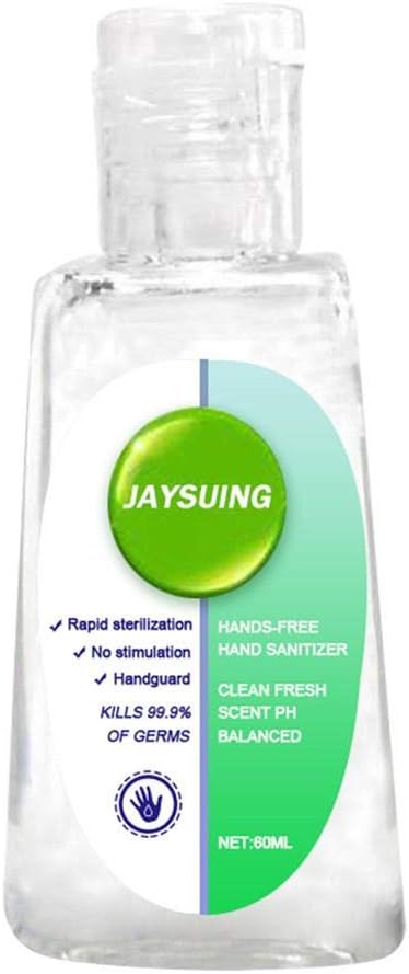 Disposable Hand Sanitizer Hand Bacteriostatic Liquid Quick-Drying Gel Hand Sanitizer Portable Wash Free Antibacterial Hand Cleaner Gel for Cars,Tourism, Hotel,Restaurant,Home, Office,