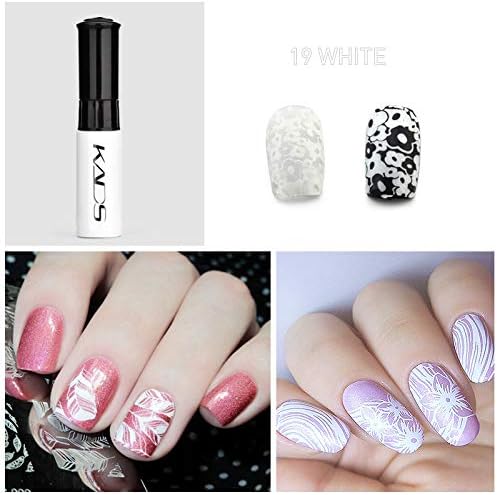 4 Colors Nail Stamping Polish Detailed Painting Stamping Polish Plastic Bottle Colourful Pigment Nail Stamping Gel Manicure Design Drawing Tool 10ml - Image 4