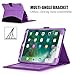 FYY [Leather Case] with [Apple Pencil Holder] for 2019 iPad Air 3 10.5/2017 iPad Pro 10.5 inch Case, Flip Folio Stand Case Protective with [Auto Sleep Wake],Multiple Stand Angles, Card Slots Purple