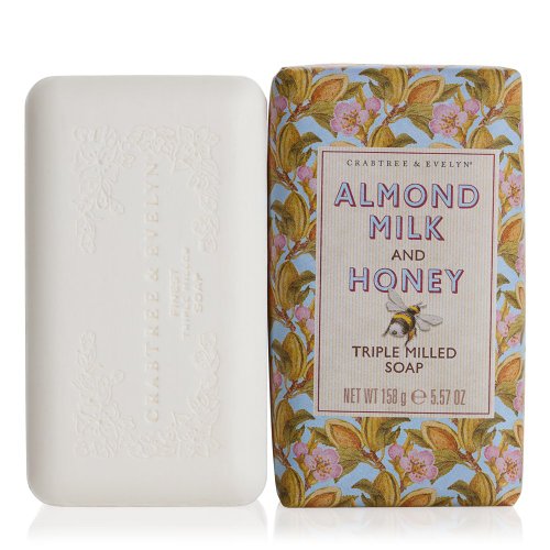 Crabtree & Evelyn Triple Milled Soap, Almond Milk and Honey