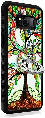 Samsung Galaxy S8 Plus Case with Ring Holder Stand Colorful Tree, Ultra Slim Luxury Case Cover With 360 Rotating Ring Grip/Stand Holder/Kickstand waterproof anti-scratch