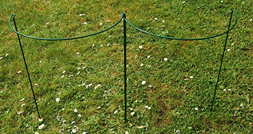cozyou 2-Pack Half Round Garden Plant Support Ring Hoop, 7.9" Wide x 13.8" High - Thumbnail 4