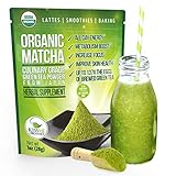 Matcha Green Tea Powder - Powerful Antioxidant Japanese Organic Culinary Grade Matcha - 1 oz (113 grams) - Increases Energy and Focus - Naturally Supports Weight Loss Goals and Healthy Metabolism