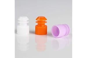 Globe Scientific 118127N Polyethylene Flange Plug Cap for Test Tubes, 12mm Size, Orange (Pack of 1000)