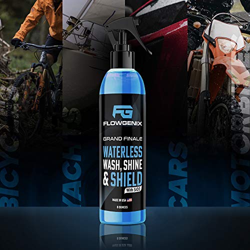 Flowgenix Waterless Car Wash Spray Motorcycle Cleaner & Car Wax