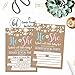 Hadley Designs 25 Rustic Gender Reveal Baby Shower Party Invitation Cards Kraft Pink or Blue He She Personalized For Unisex Invites Guess If It's a Boy or Girl Fill In The Blank Printable Invite Pack