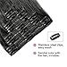 Double Weft Clip in 100% Remy Human Hair Extensions #1B Natural Black 10''-22'' Grade 7A Quality Full Head Thick Long Soft Silky Straight 8pcs 18clips for Women Fashion 16
