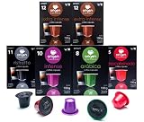 Nespresso Pods - 120 Pods Variety Pack ( Decaf Included ) - Nespresso Capsules compatible with Nespresso Original Line, 40 Extra Intense, 20 Ristretto, 20 Intense, 20 Arabica, 20 Decaf Capsules