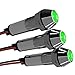 INTERACTIVIA 3 Pack Green 12V DC Chrome Housing 8mm 5/16