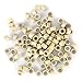 Silicone Micro Link Rings, 1 Bottle/Set 500Pcs 5mm Lined Beads 5 Colors Optional Silicone Lined Links Beads Linkies for Hair Extensions (5 colors)
