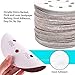 LEOBRO 72 PCS 5 Inch 8 Hole Hook and Loop Sandpaper Sanding Disc Sandpaper Sanding Sheets Assorted 40 60 80 180 240 320 Grits for Random Orbit Sander Shipping by FBA